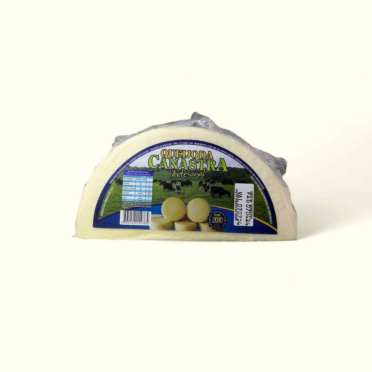 Queijo Meia Cura Canastra (Caixa 20x550g) – Venda Atacado