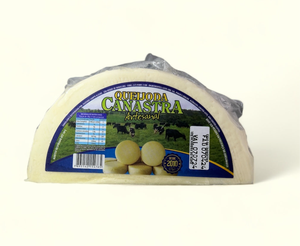 Queijo Meia Cura Canastra (Caixa 20x550g) – Venda Atacado